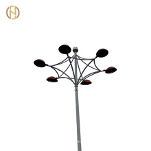30m Pole Round Tapered Hexagonal  High Mast Lighting With Led Lights